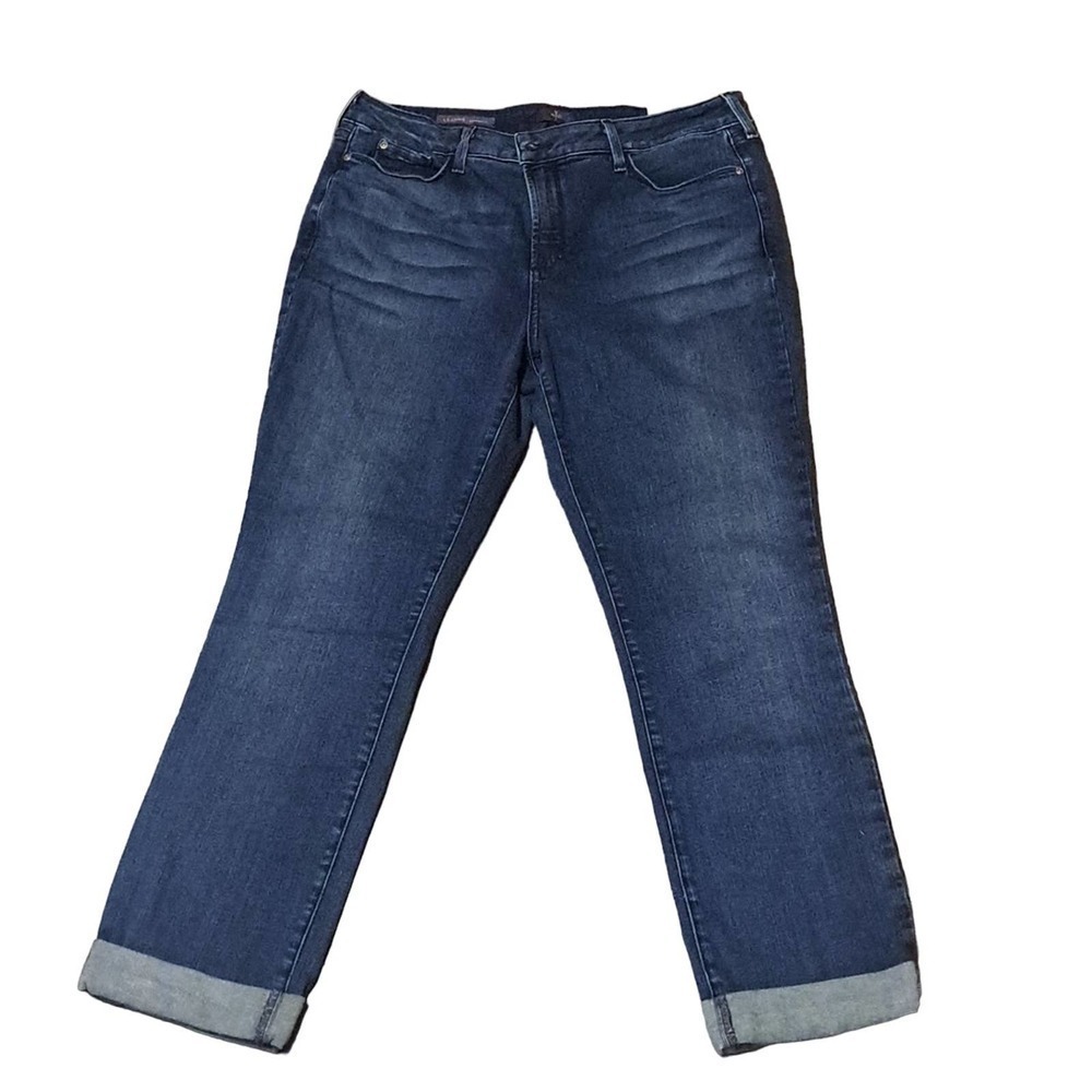 NYDJ Leanne boyfriend Blue Jean size 14 Not Your Daughters Jeans